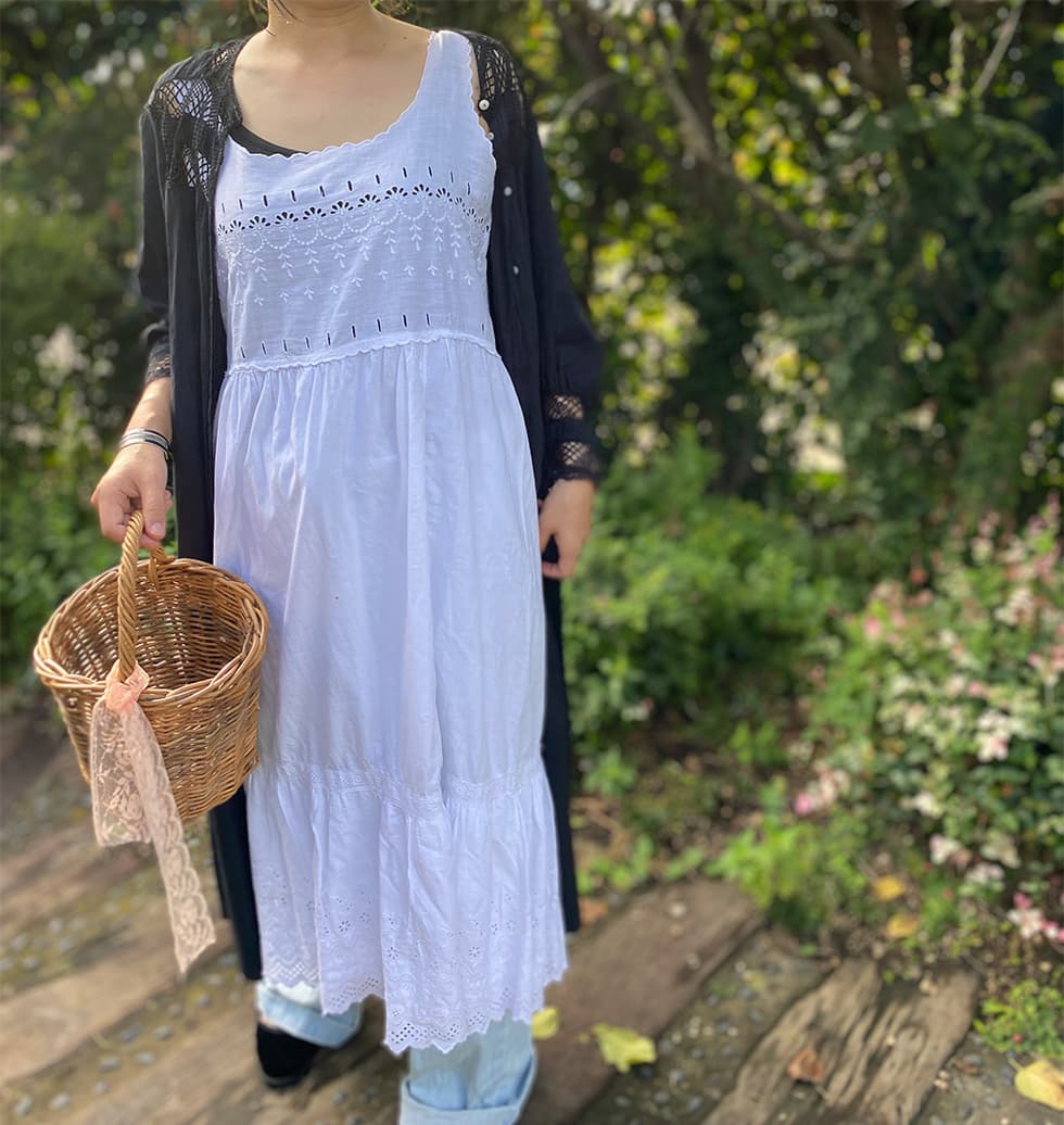 アンティークレースワンピースアンティークナイトドレス