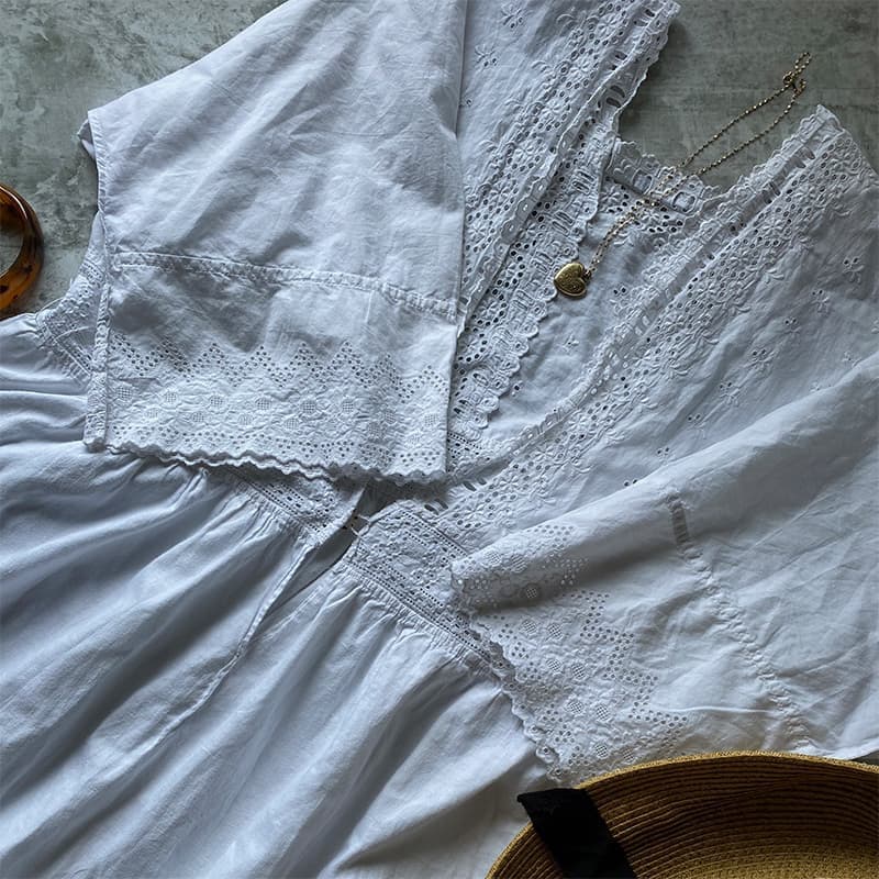 アンティークレースワンピースlace&flower