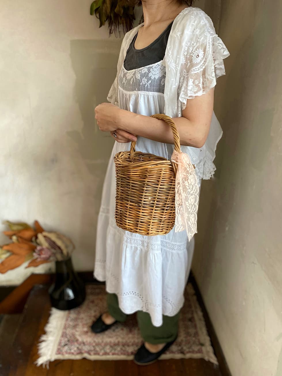 アンティークレースワンピースアンティークナイトドレス