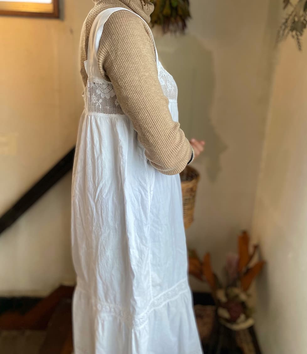 アンティークレースワンピースアンティークナイトドレス