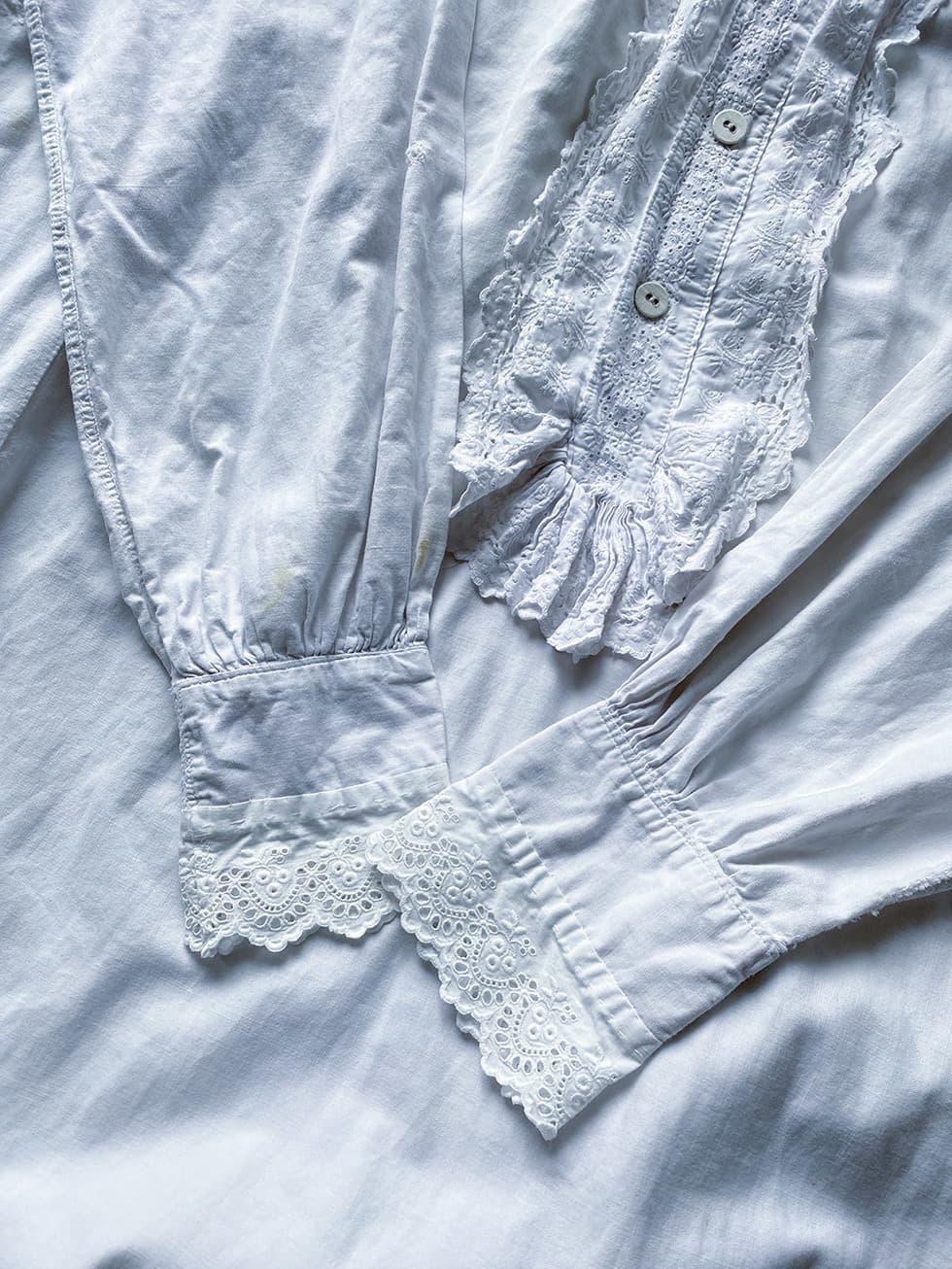 フランスアンティークナイトドレスアンティークレースワンピース