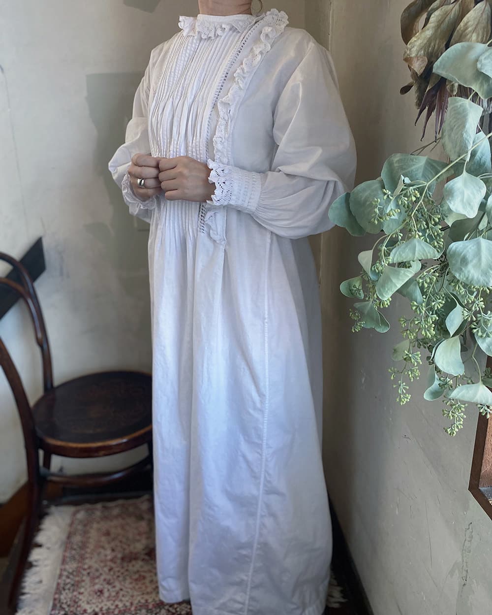 アンティークレースワンピースアンティークナイトドレス