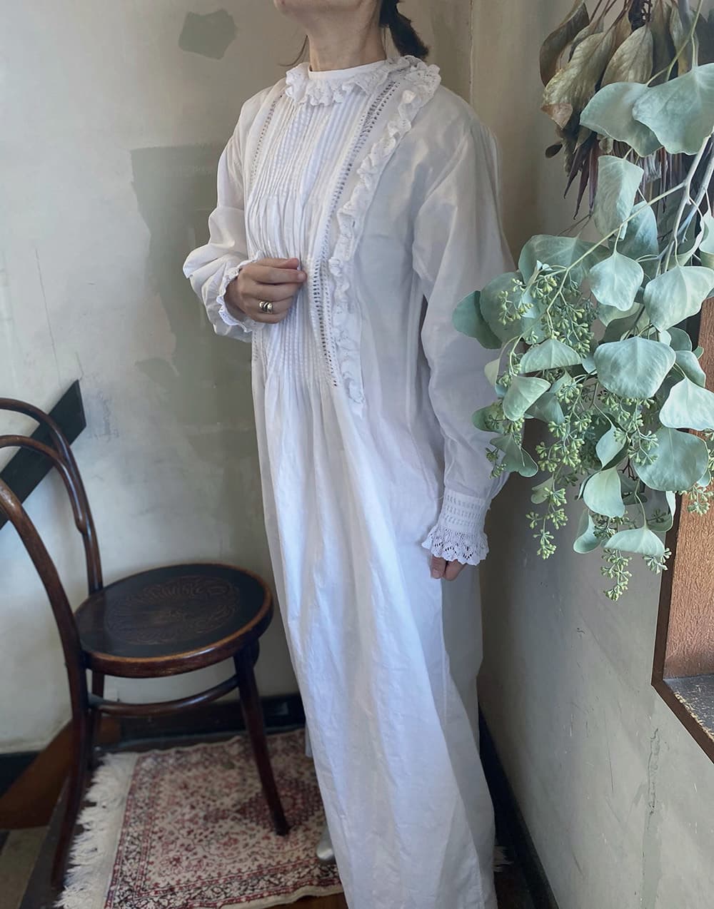 アンティークレースワンピースアンティークナイトドレス