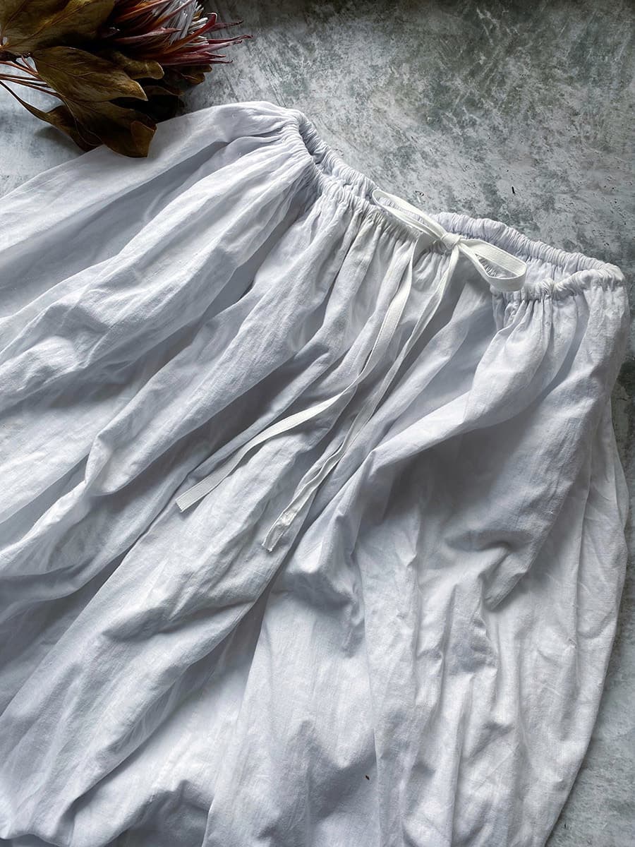 アンティークコットンレーススカート