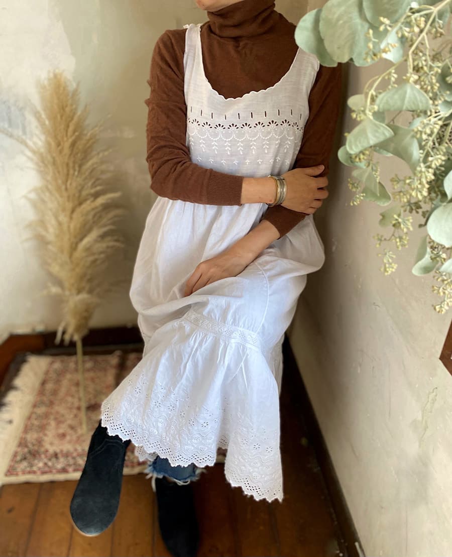 アンティークレースワンピースアンティークナイトドレス