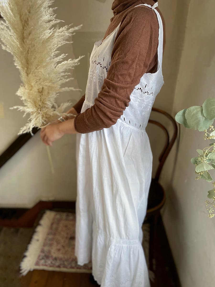 アンティークレースワンピースアンティークナイトドレス