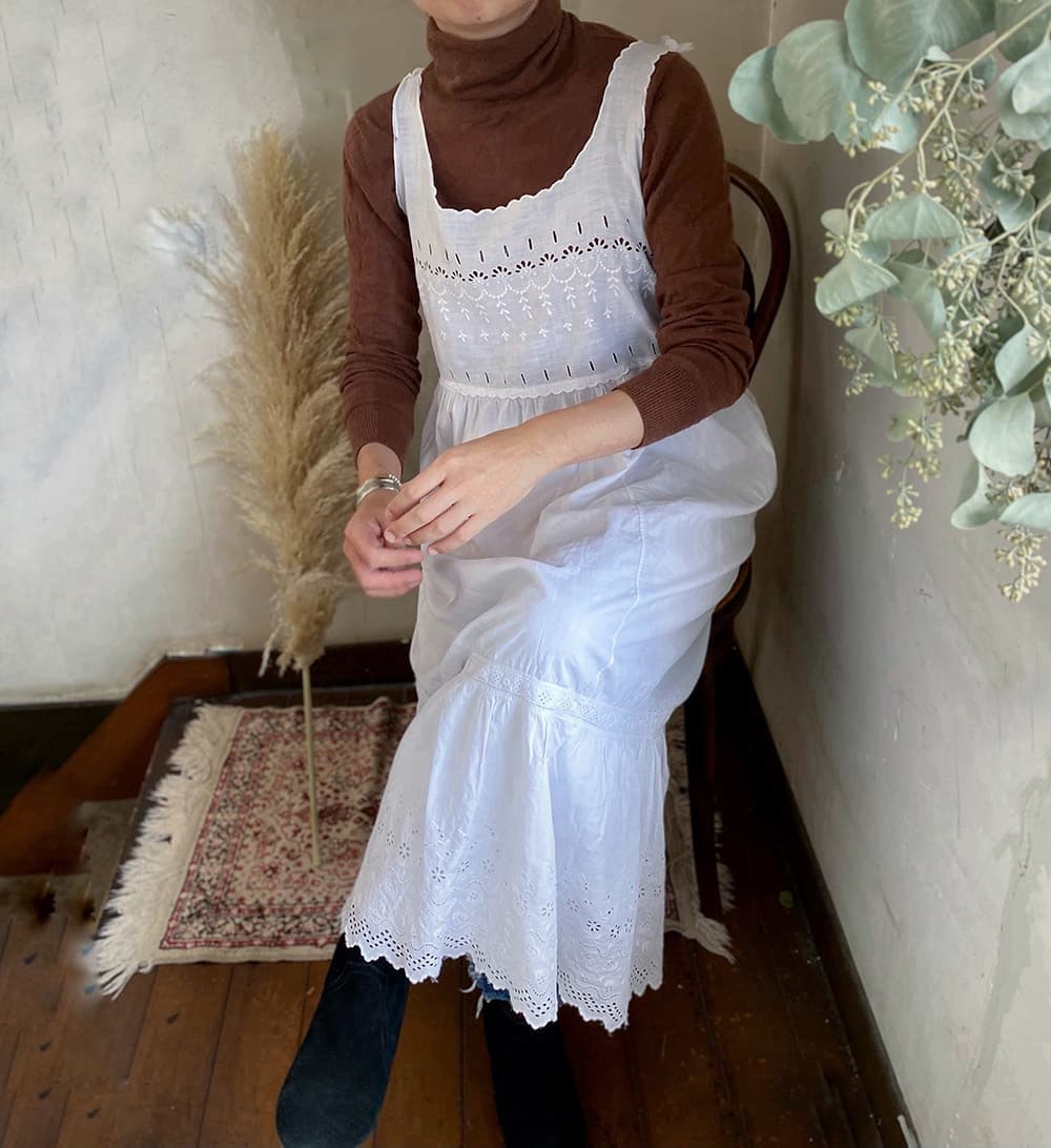 アンティークレースワンピースアンティークナイトドレス