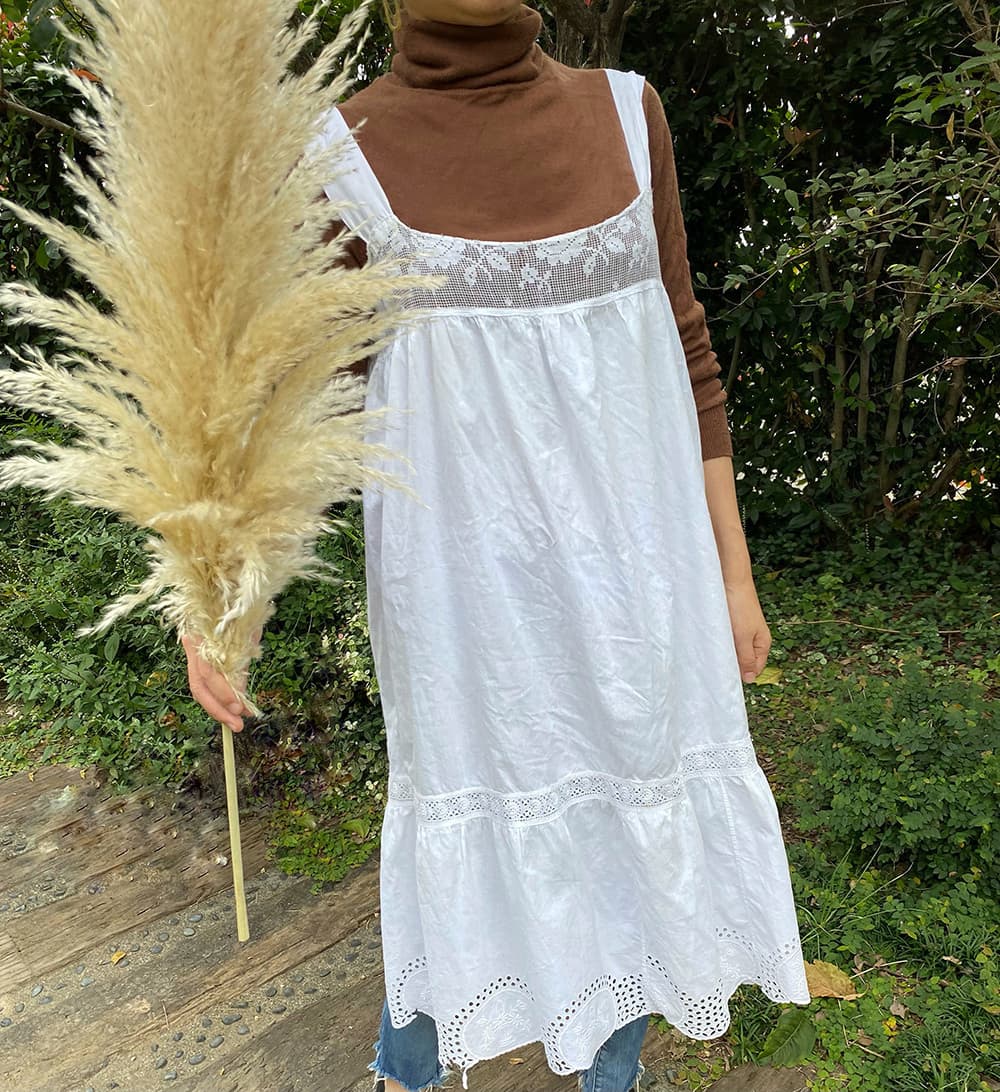 アンティークレースワンピースアンティークナイトドレス