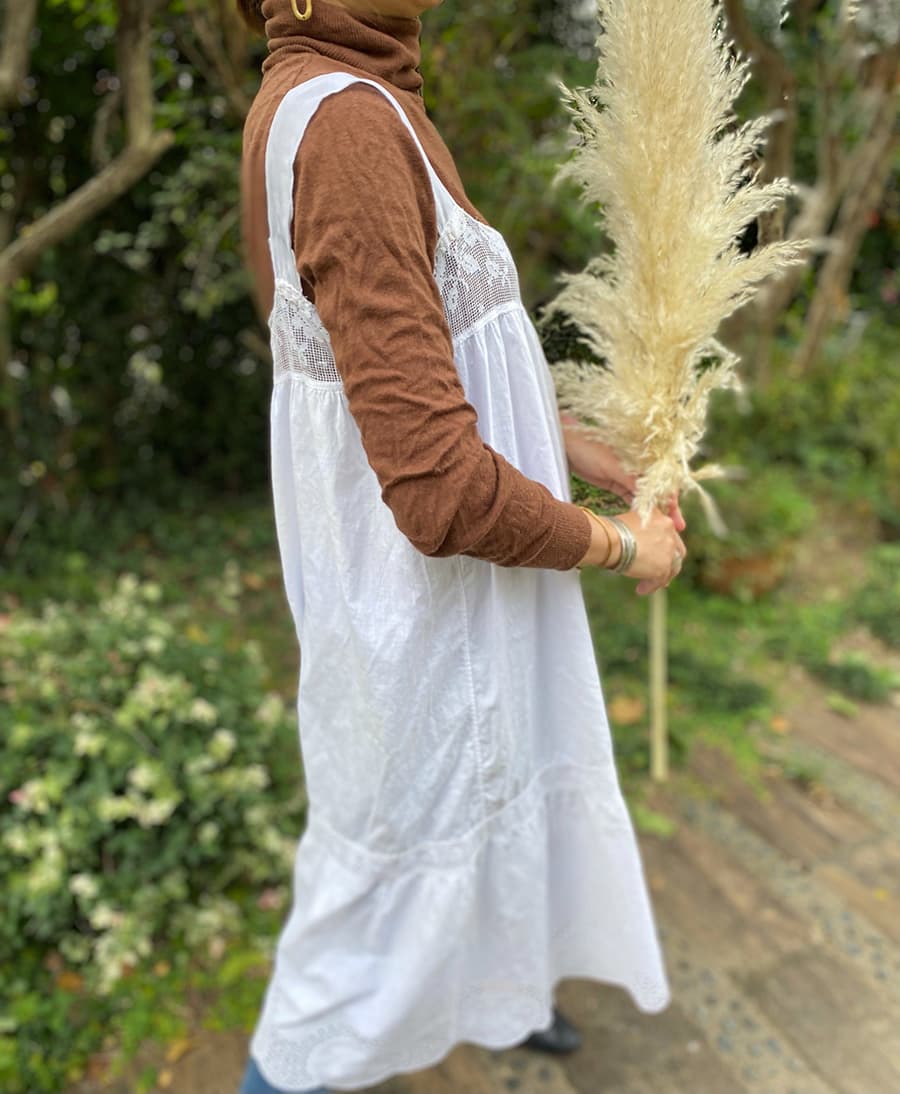 アンティークレースワンピースアンティークナイトドレス