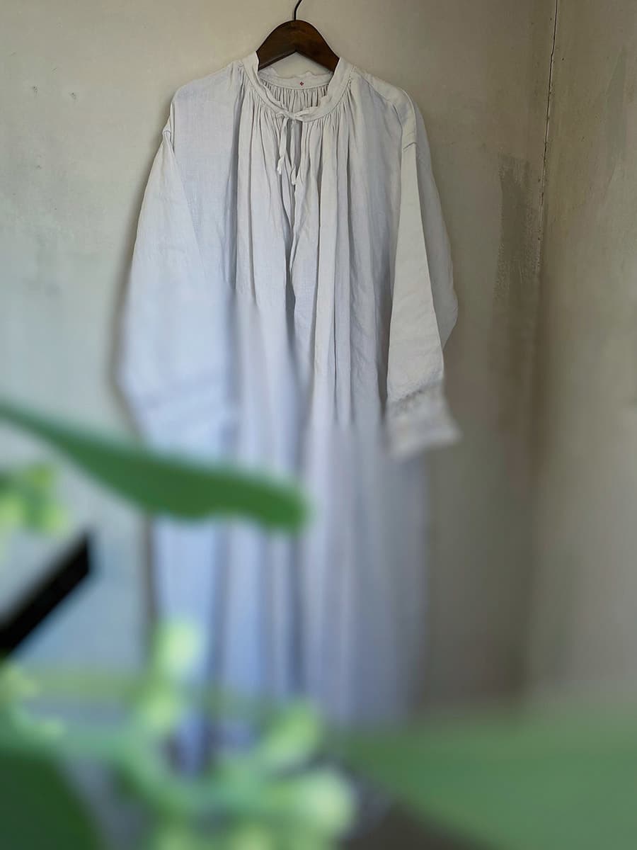 フランスアンティークチャーチスモック