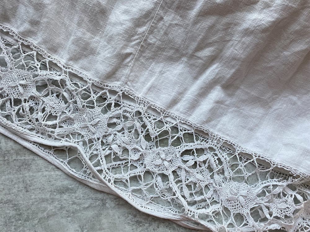 フランスアンティークチャーチスモック