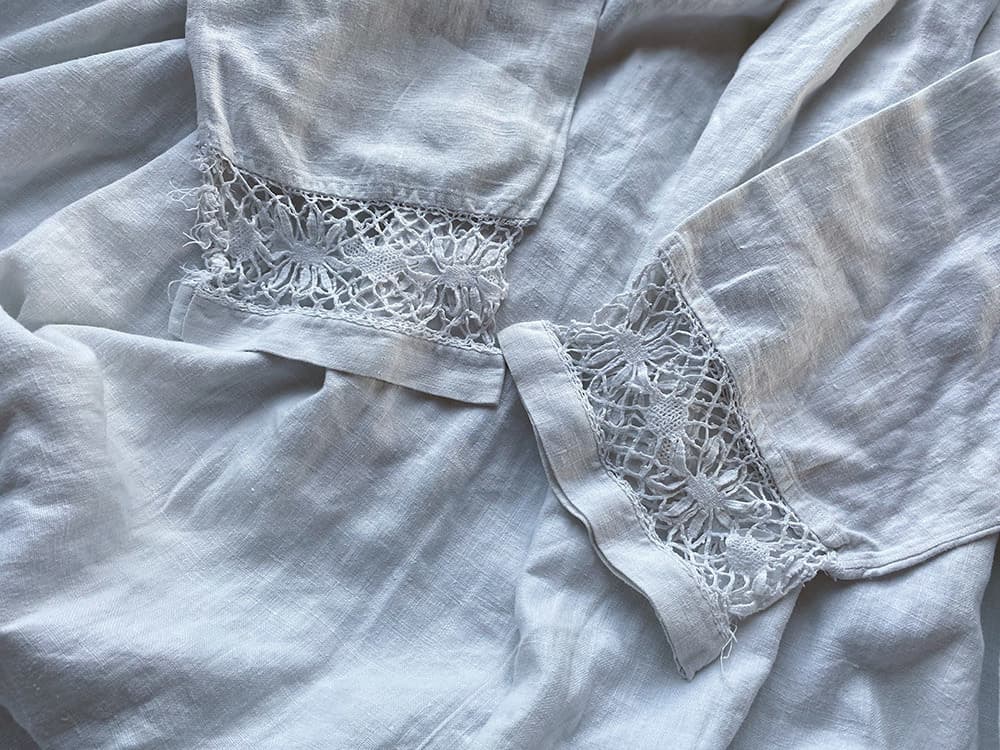 フランスアンティークチャーチスモック