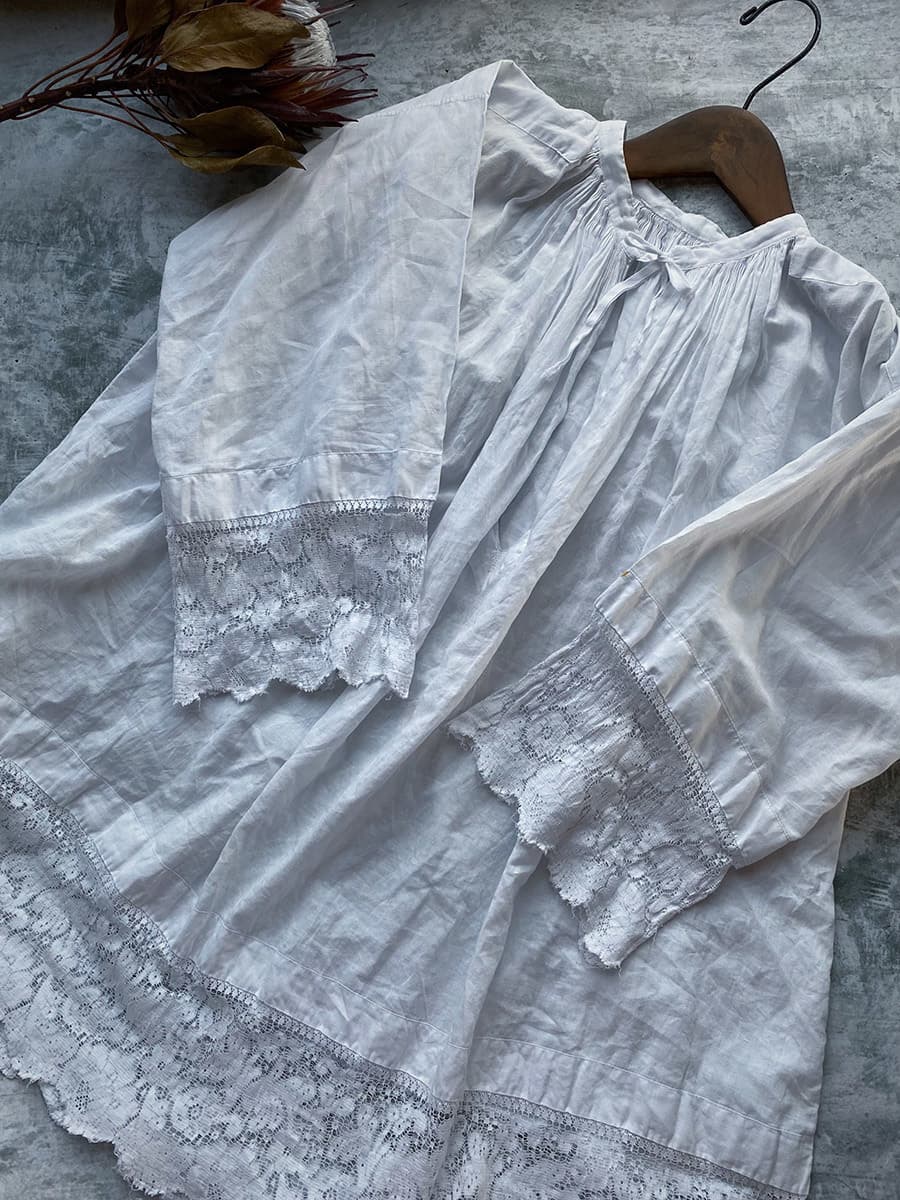 フランスアンティークチャーチスモック