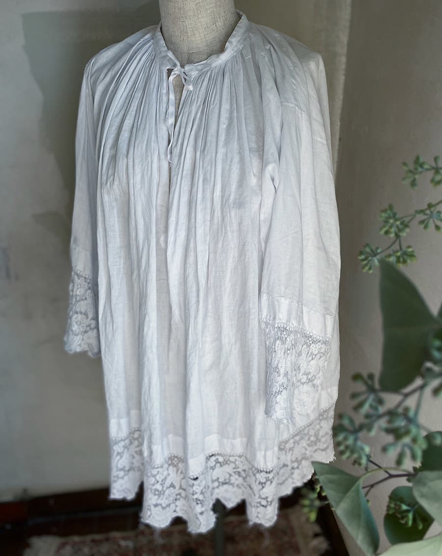 フランスアンティークチャーチスモック