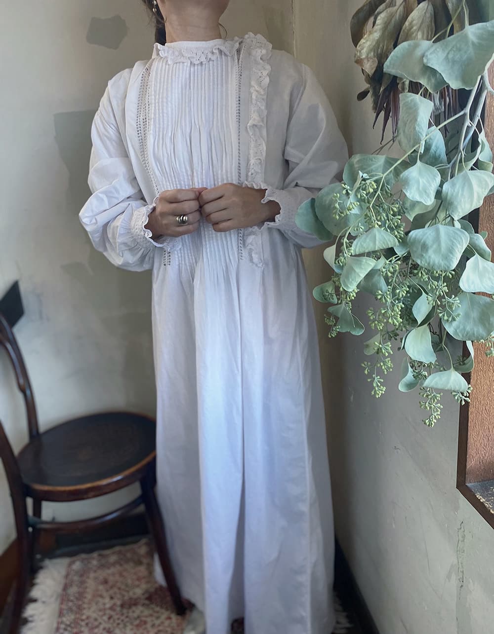 アンティークレースワンピースアンティークナイトドレス