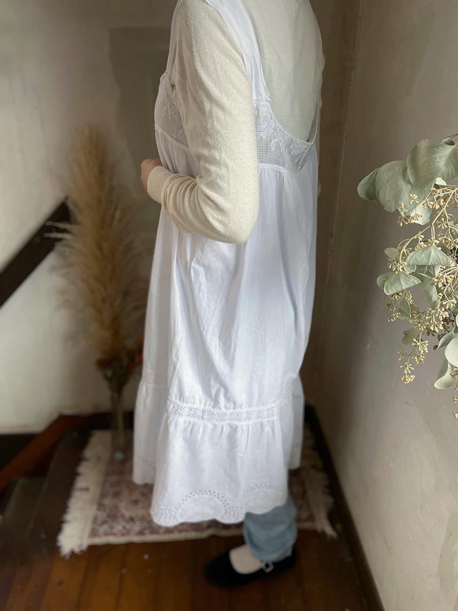 アンティークレースワンピースアンティークナイトドレス
