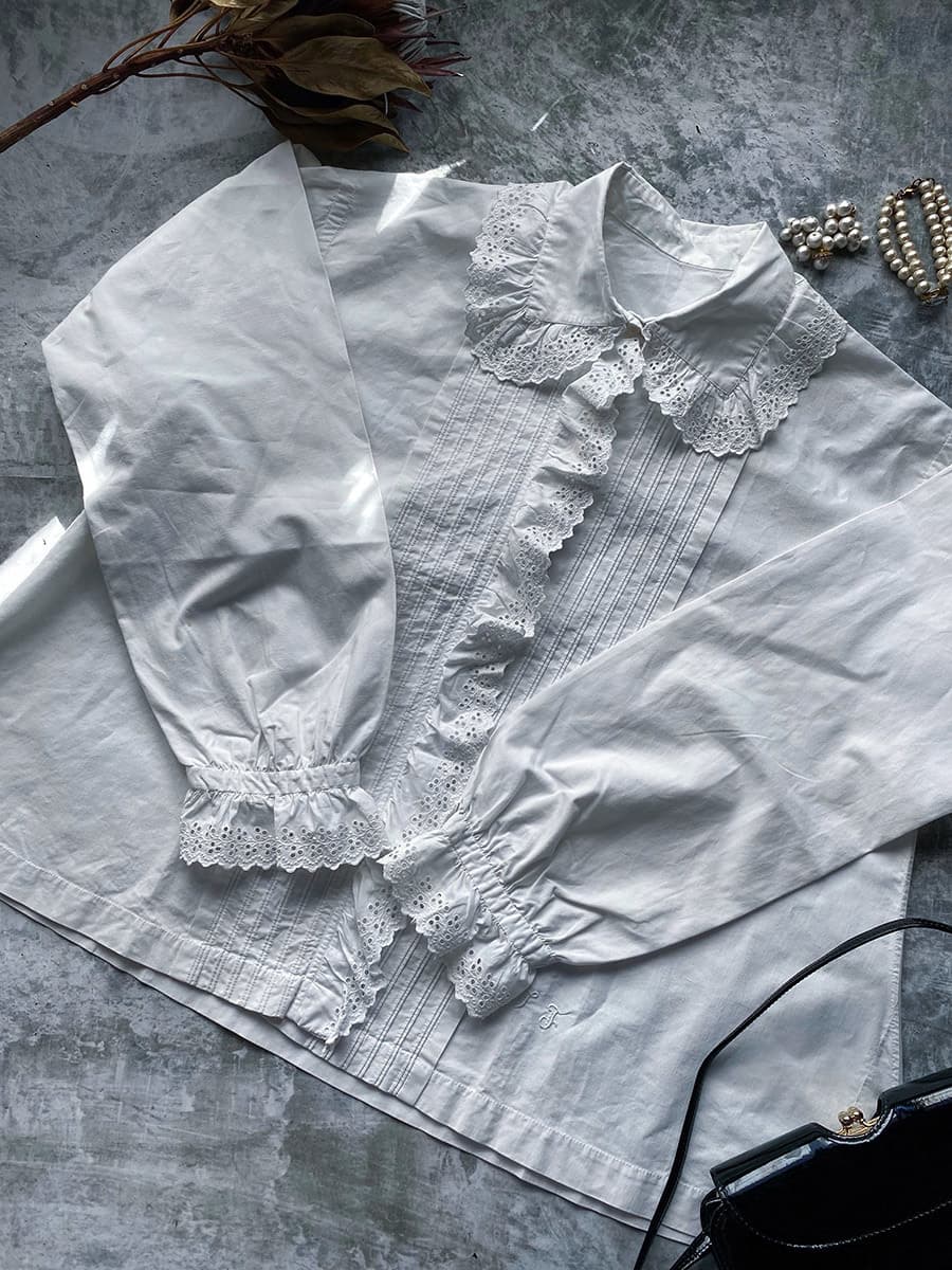 フランスアンティークブラウスfrenchantiqueblouse