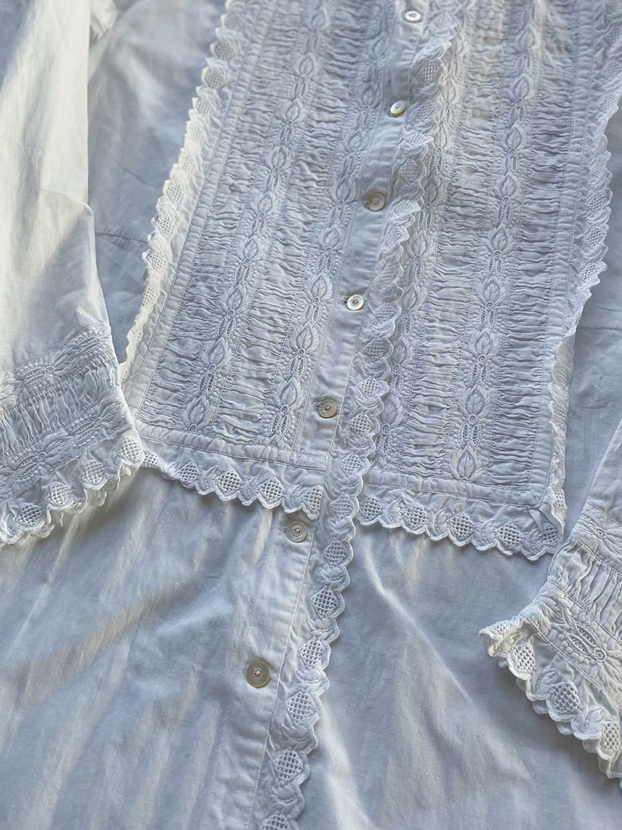 アンティークヴィクトリアンナイトドレス アンティークレースワンピース