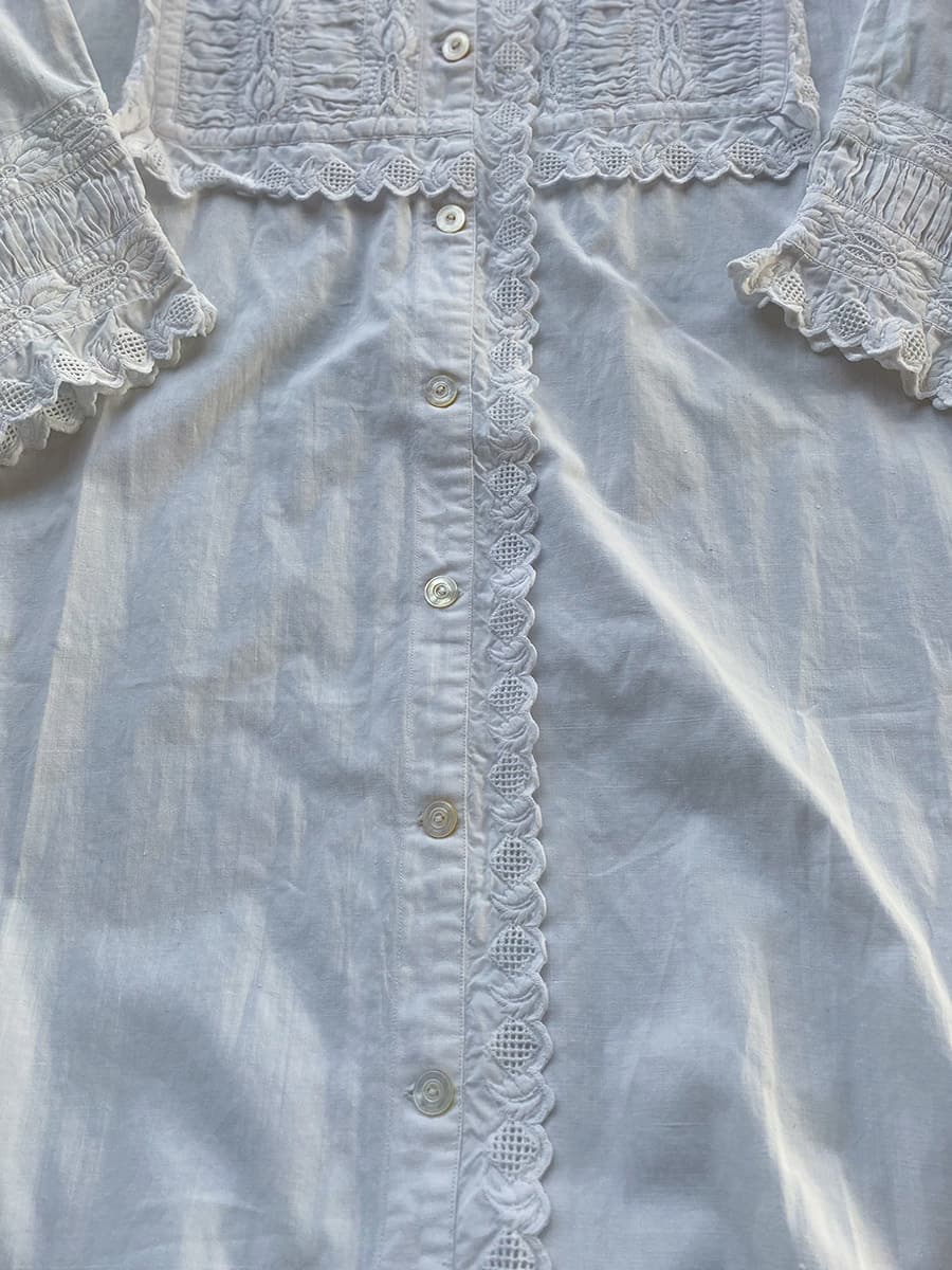 アンティークヴィクトリアンナイトドレス アンティークレースワンピース