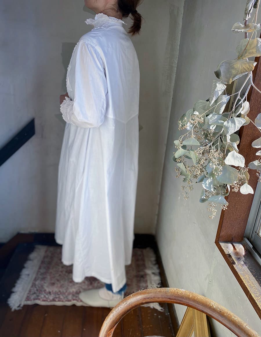 アンティークヴィクトリアンナイトドレス アンティークレースワンピース