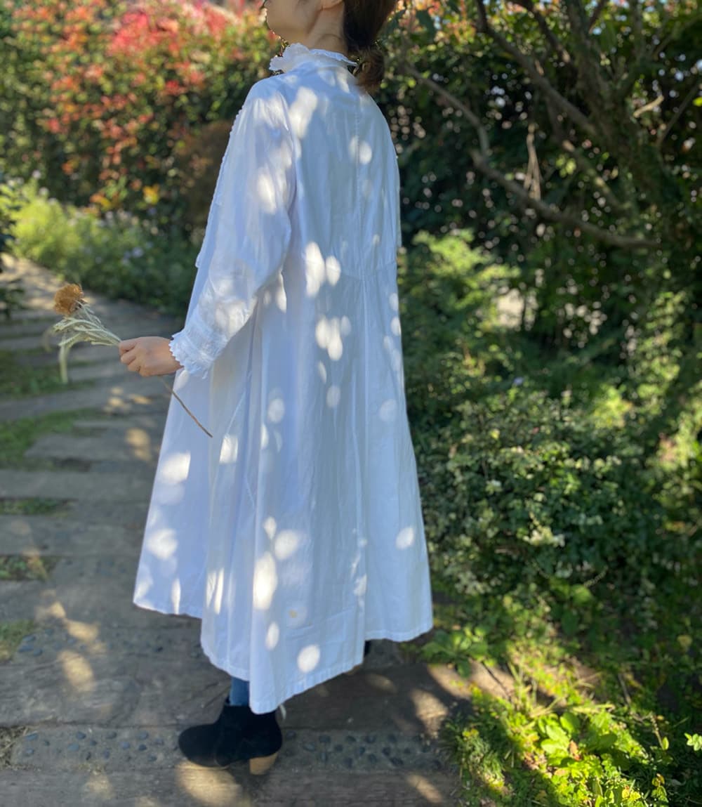 アンティークヴィクトリアンナイトドレス アンティークレースワンピース