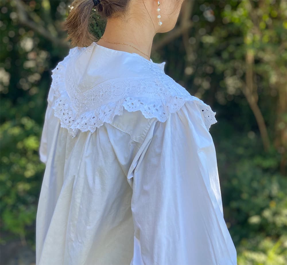 フランスアンティークナイトドレスアンティークレースワンピース