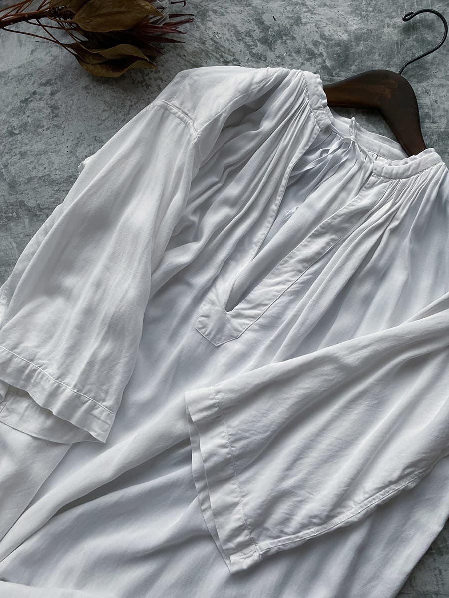 フランスアンティークチャーチスモック