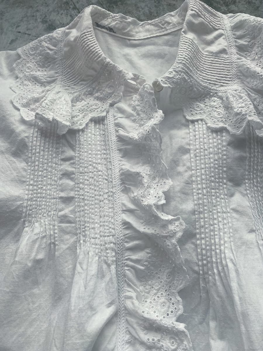 フランスアンティークナイトドレスアンティークレースワンピース