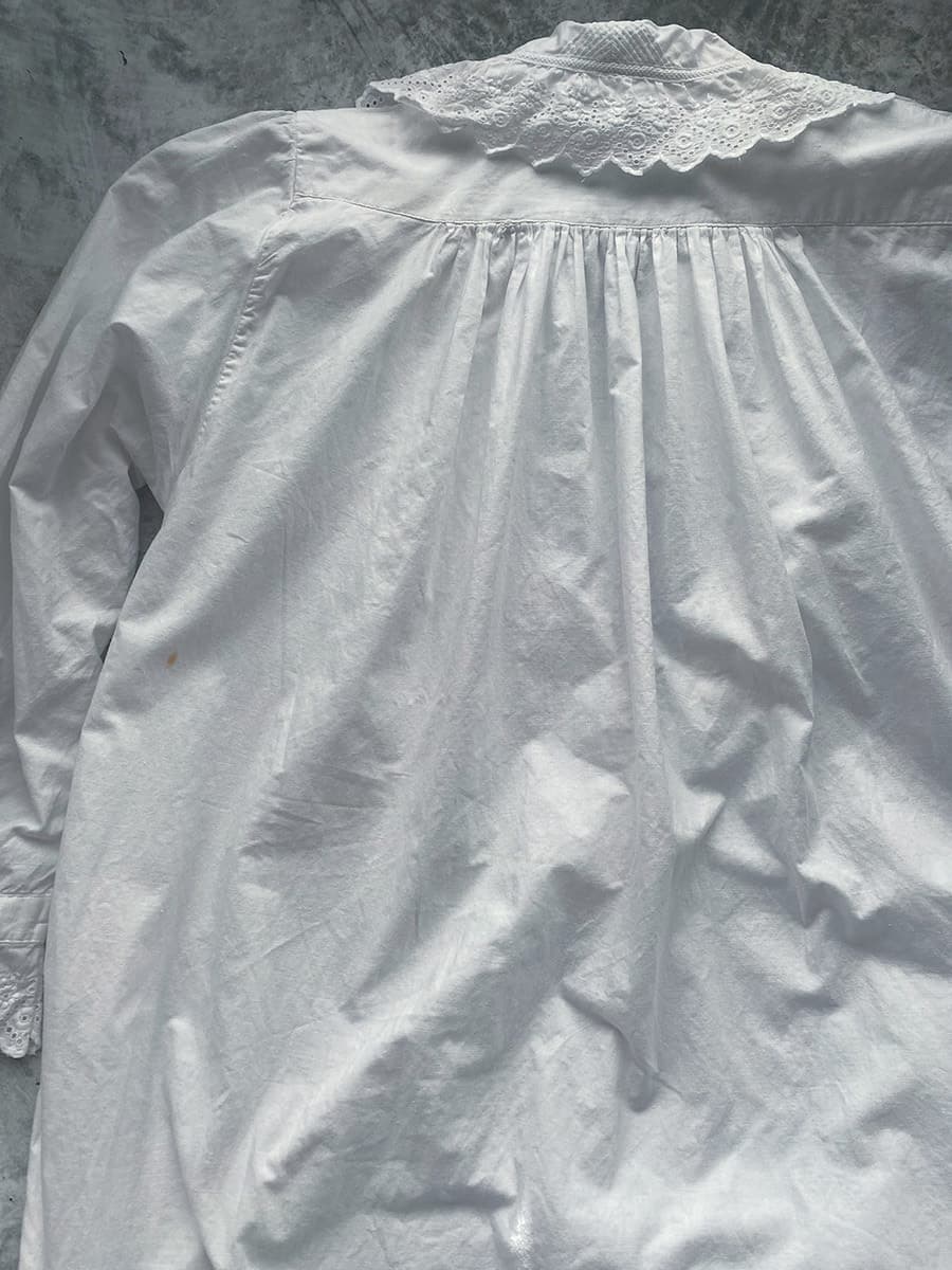 フランスアンティークナイトドレスアンティークレースワンピース