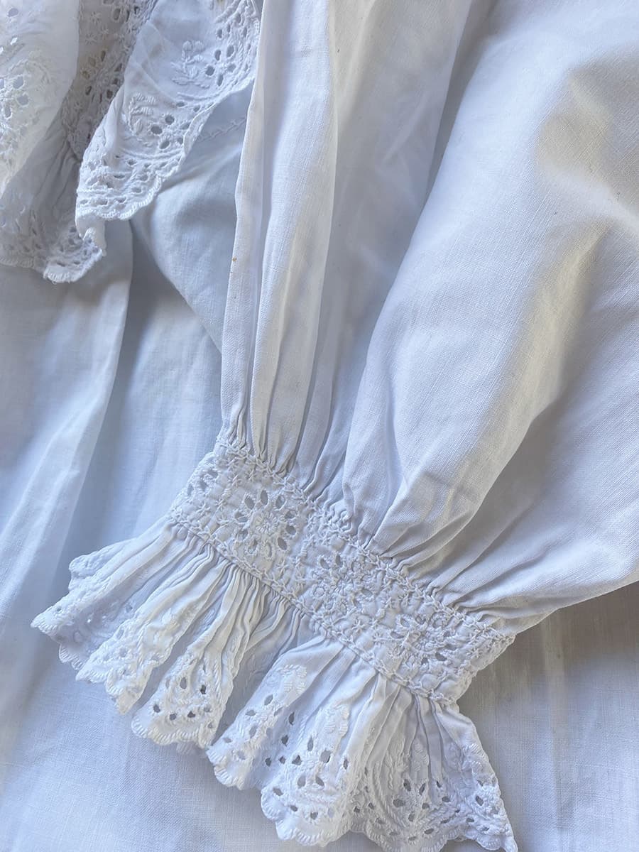 フランスアンティークナイトドレスアンティークレースワンピース