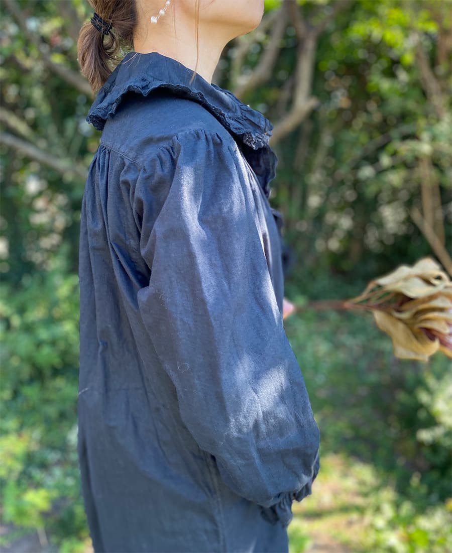 フランスアンティークナイトドレスアンティークレースワンピース