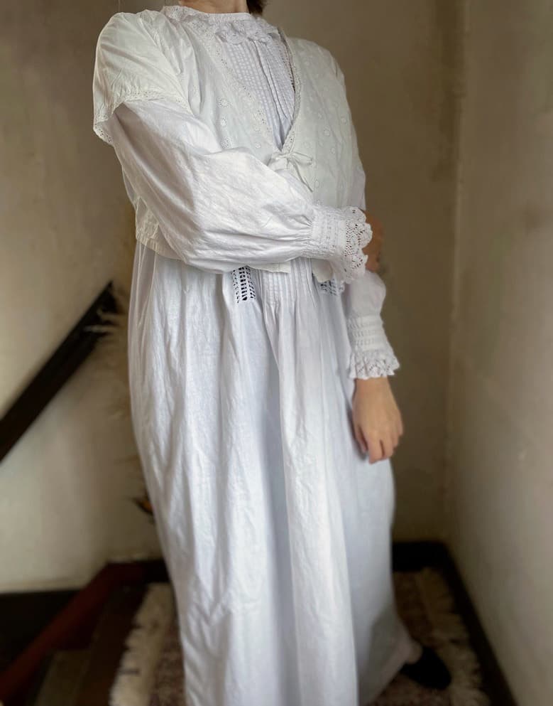 アンティークレースワンピースアンティークナイトドレス