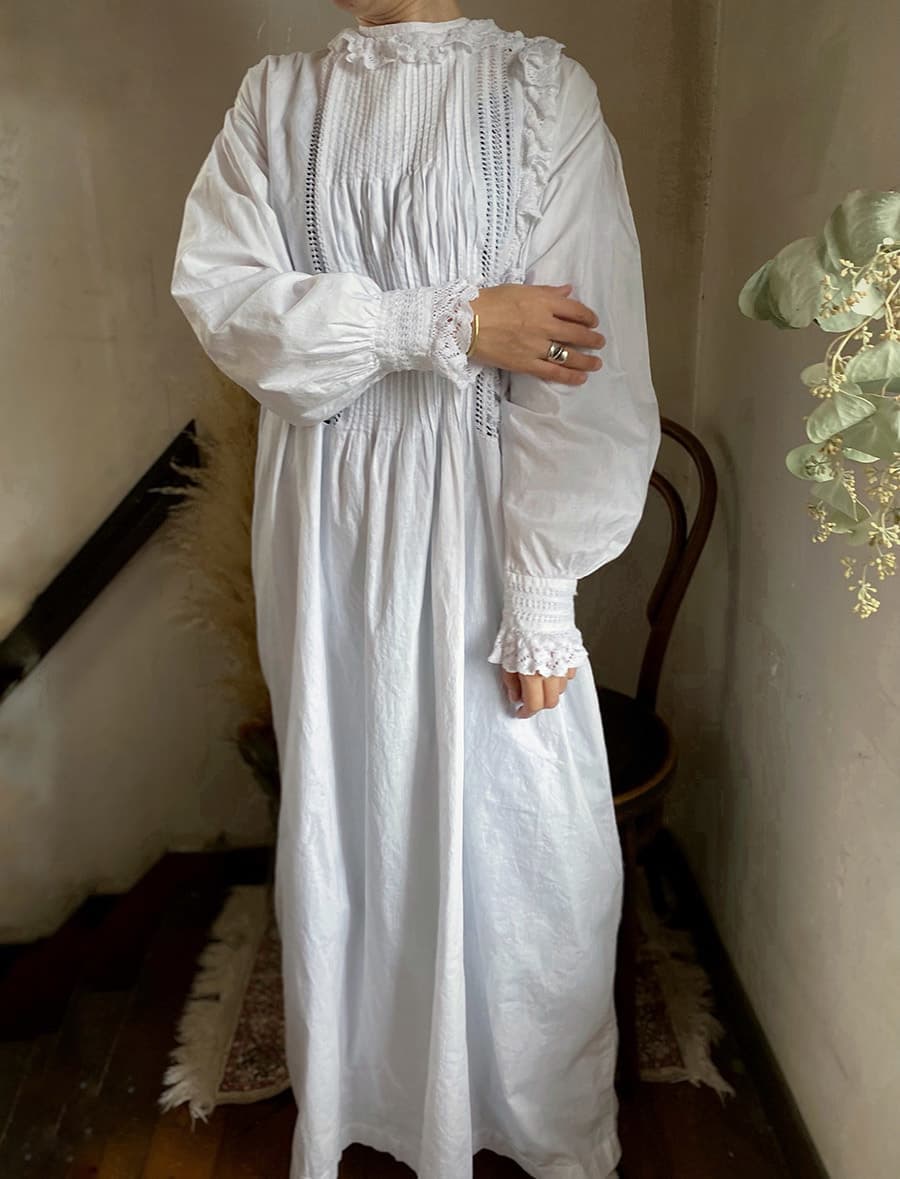 アンティークレースワンピースアンティークナイトドレス