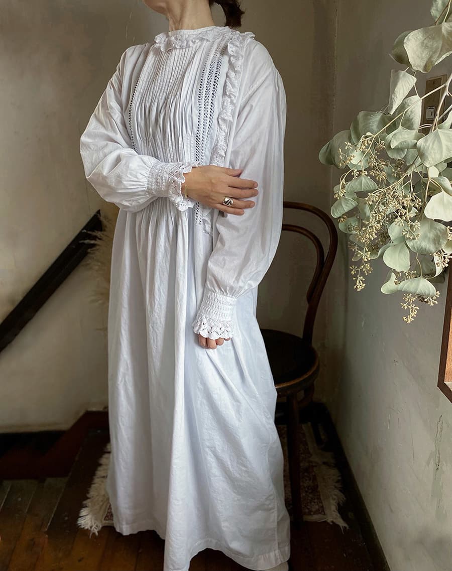 アンティークレースワンピースアンティークナイトドレス