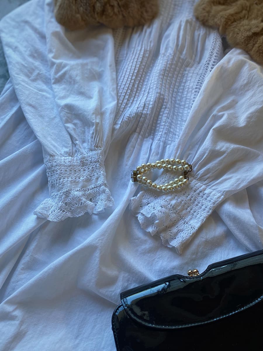 アンティークレースワンピースアンティークナイトドレス