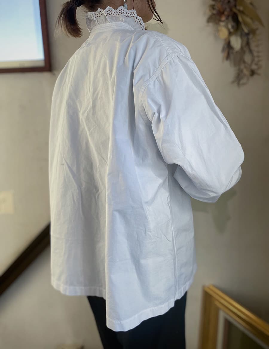 アンティークヴィクトリアンコットンブラウス