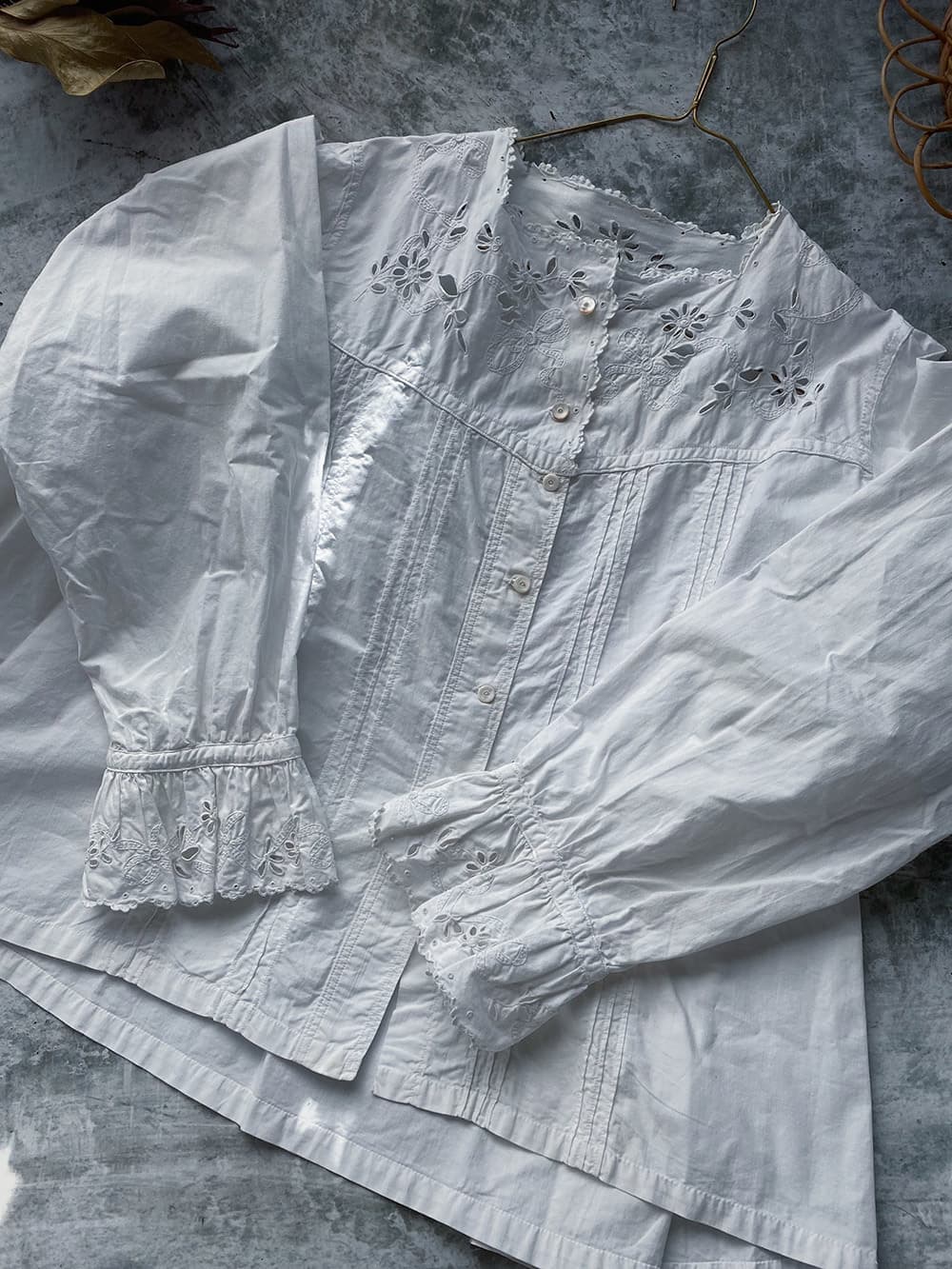 フランスアンティークブラウス