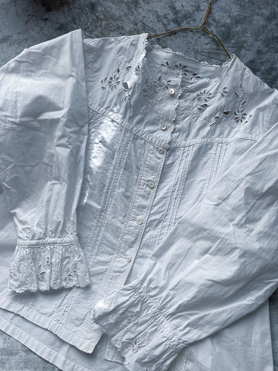 フランスアンティークブラウス