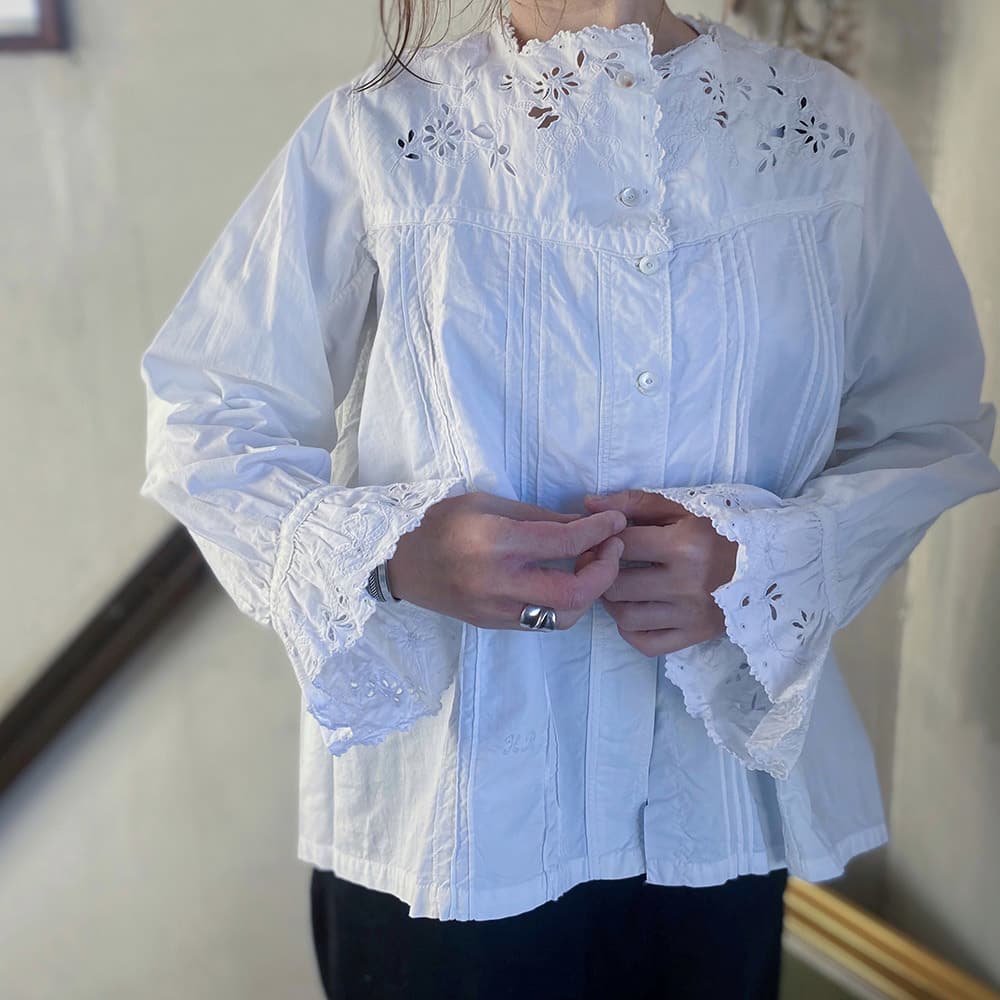 フランスアンティークブラウス