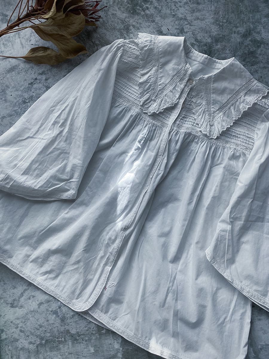 フランスアンティークブラウス