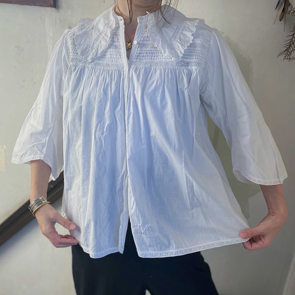 フランスアンティークブラウス