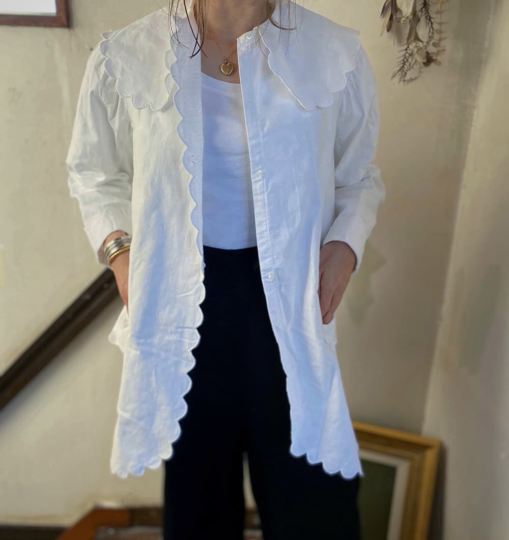 フランスアンティークブラウス