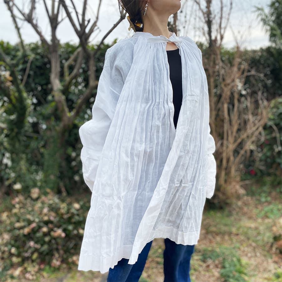 フランスアンティークチャーチスモックドレス