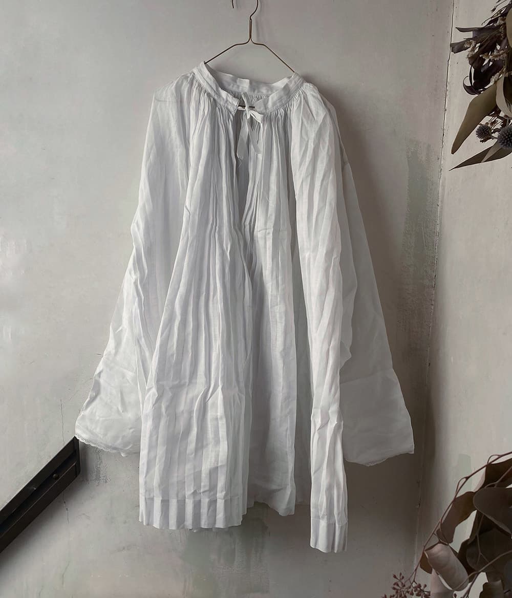 フランスアンティークチャーチスモックヴィンテージ チャーチドレスchurchsmock