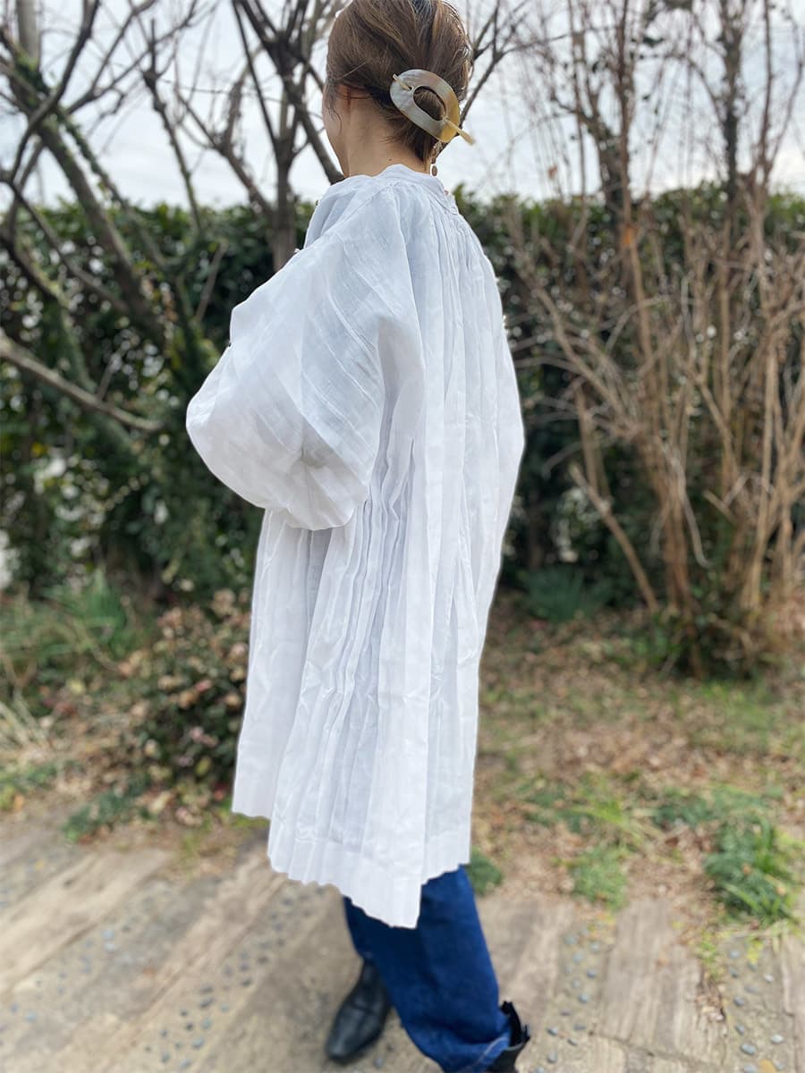 フランスアンティークチャーチスモックヴィンテージ チャーチドレスchurchsmock