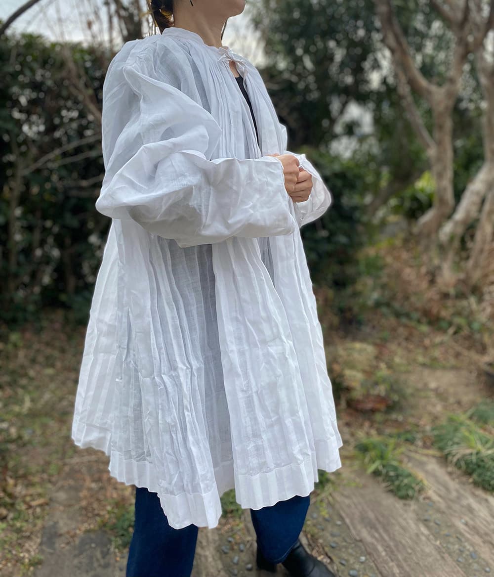 フランスアンティークチャーチスモックヴィンテージ チャーチドレスchurchsmock