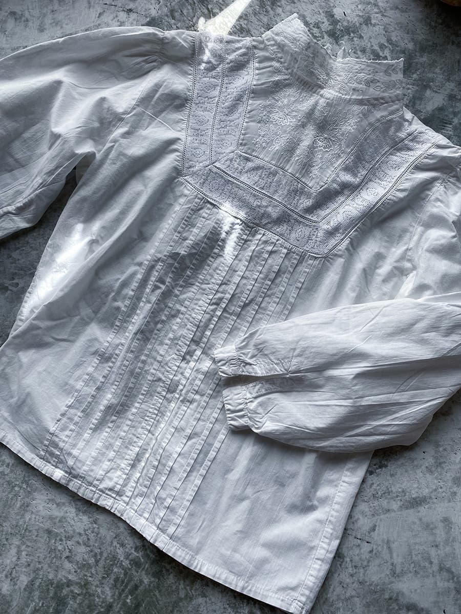 イギリスアンティークブラウスヴィクトリアン エドワーディアン 