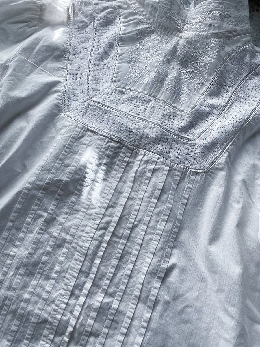 イギリスアンティークブラウスヴィクトリアン エドワーディアン 