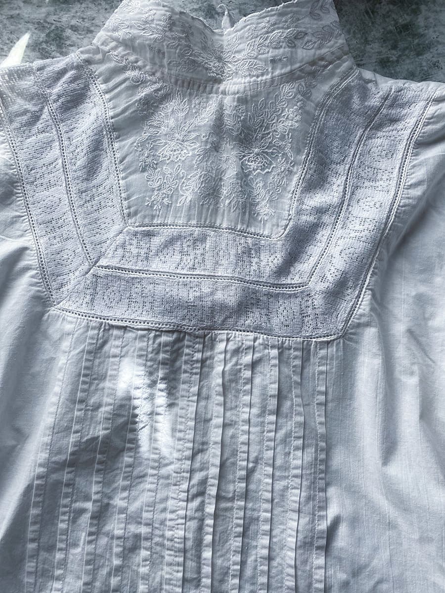 イギリスアンティークブラウスヴィクトリアン エドワーディアン 