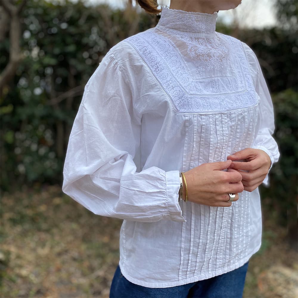 イギリスアンティークブラウスヴィクトリアン エドワーディアン 